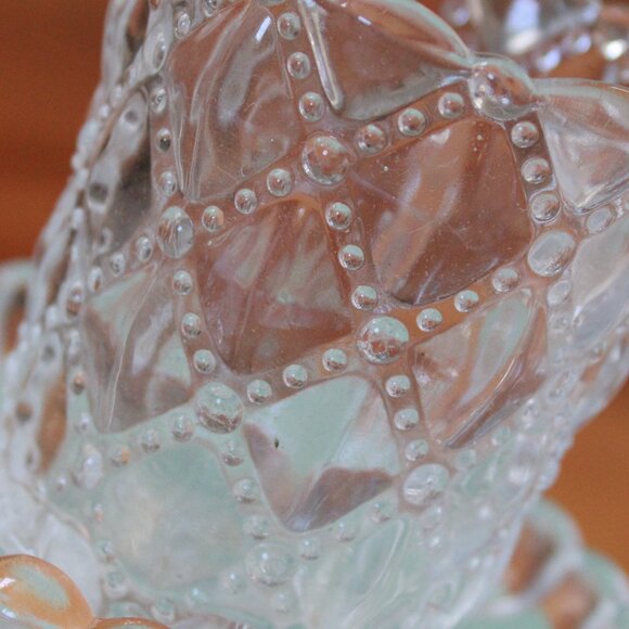 Pair of PartyLite "Quilted Crystal" Glass Candleholders - Picture 8 of 12